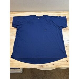 Ariat Men's Navy Blue Rebar Moisture Wicking Pocket Short Sleeve Shirt Size 4XL